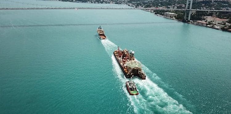 Turkey begins laying Black Sea natural gas pipeline
