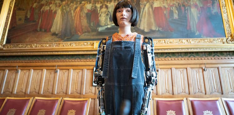 Humanoid Robot artist Ai-Da addresses UK House of Lords