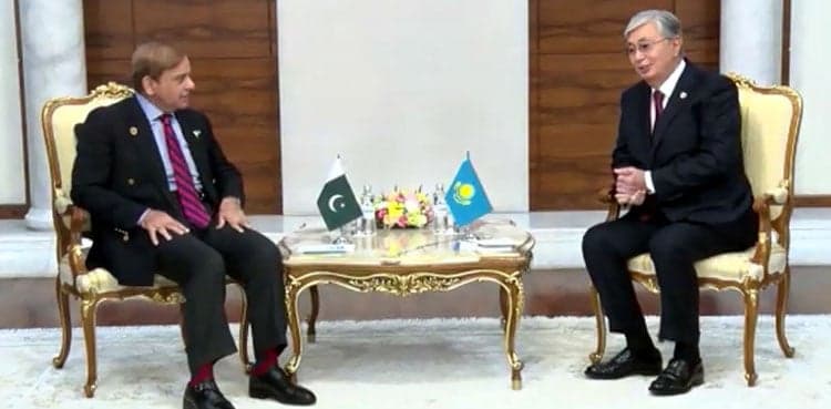 PM Shehbaz Sharif, President of Kazakhstan discuss bilateral ties