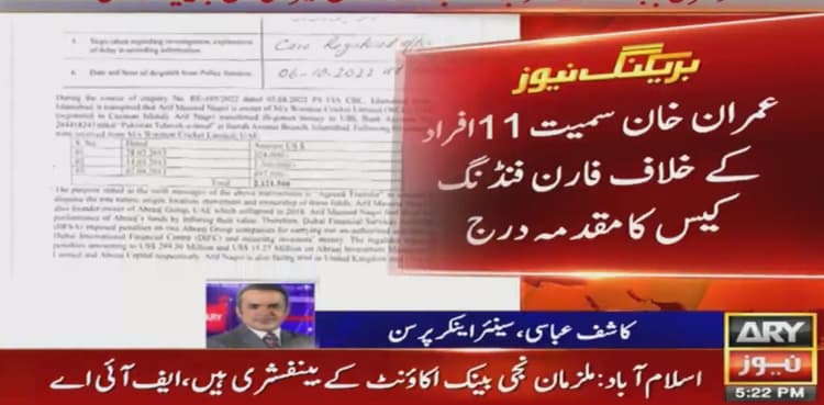 Imran Khan, 10 others booked in foreign funding case