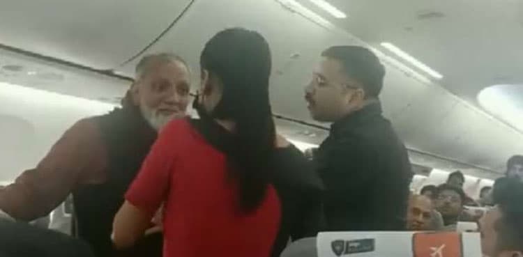 Passengers and flight crew have heated argument, video goes viral