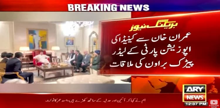 Canadian opposition leader calls on Imran Khan