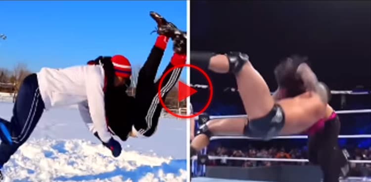 WATCH: Twins imitate Randy Orton's finisher 'RKO' to perfection