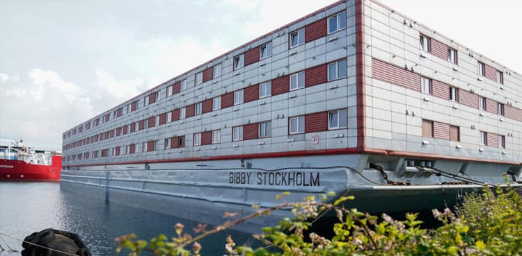 Asylum seeker dies on board UK accommodation barge: police