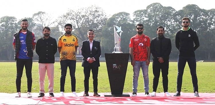 PSL 9 trophy unveiled in Lahore's Polo Ground