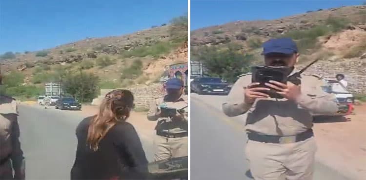 Woman driver booked for misbehaving with Motorway cops near Kallar Kahar