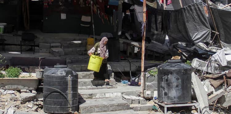 Palestine family lives atop rubble of demolished home in Gaza