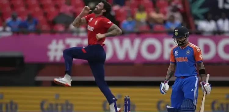 WATCH: Topley castles Virat Kohli in T20 WC 2024 semi-final