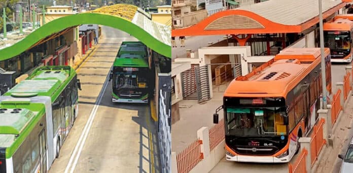 Karachi's BRT Green, Orange lines suspended