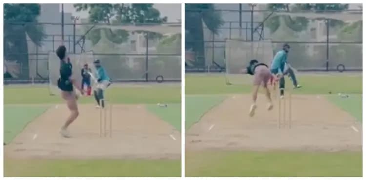 WATCH: Babar Azam cops a nasty blow from Ubaid Shah