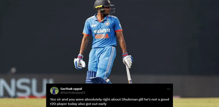 Fans erupt as Shubman Gill registers 10th single-digit score