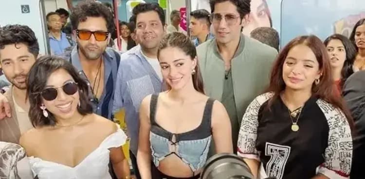Ananya Panday hops on metro for ‘Call Me Bae’ promotion