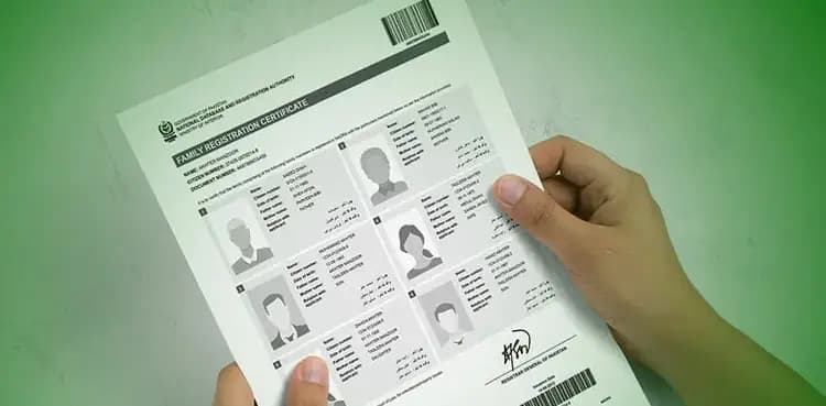 NADRA Family Registration Certificate fee update in Nov 2024