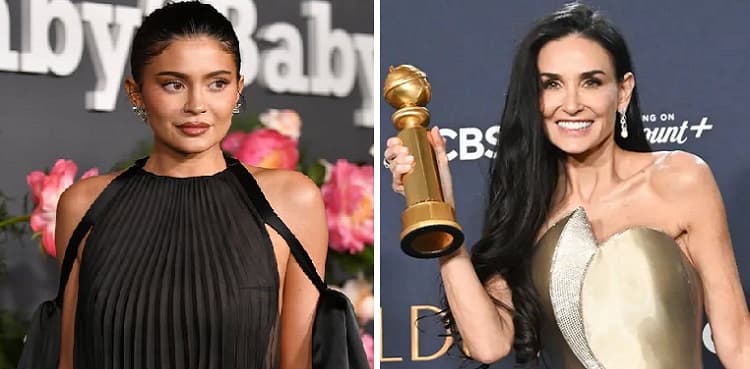 Did Demi Moore actually snub Kylie Jenner at Golden Globes?