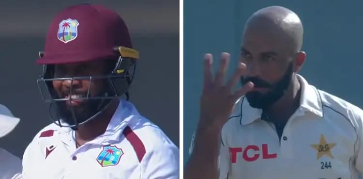 WATCH: Sajid Khan channels John Cena in second WI Test