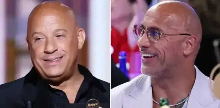 Golden Globes 2025: Vin Diesel, Dwayne Johnson's awkward moment goes viral