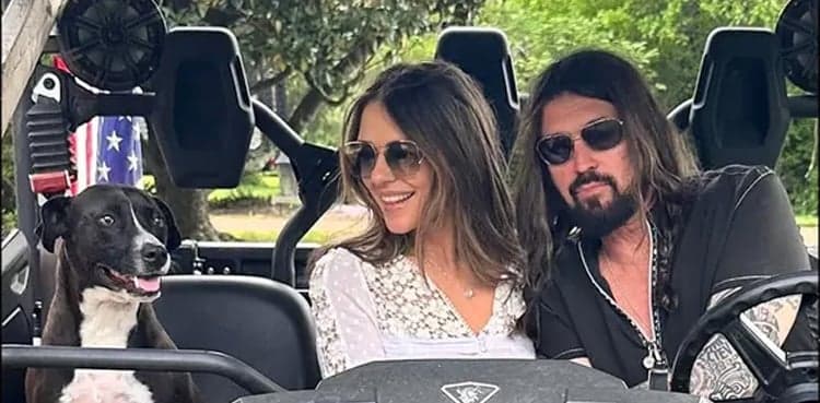 Elizabeth Hurley and Billy Ray Cyrus share more sweet moments together