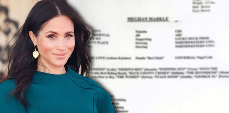 Can you guess what was on Meghan Markle’s old CV?