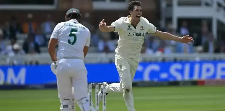 Pat Cummins enters records books with six-for in WTC final