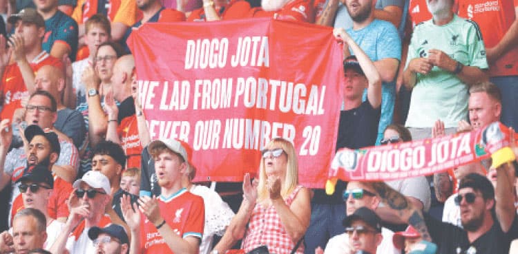 Preston vs Liverpool: ‘Champion’ Diogo Jota honoured