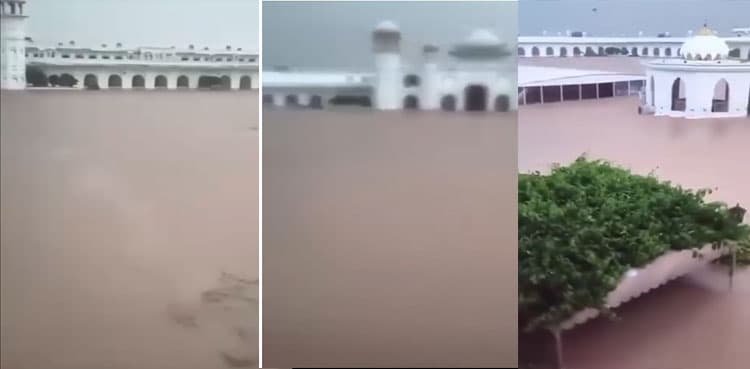 Kartarpur Gurdwara Sahib submerged in floodwater