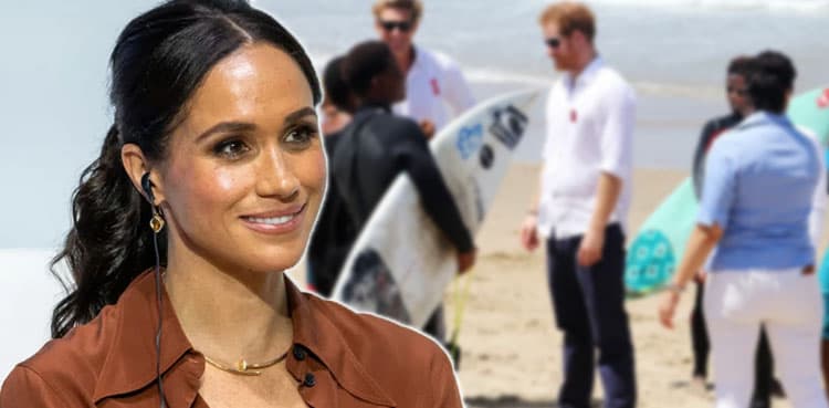 Meghan Markle shares video of Prince Harry surfing in California