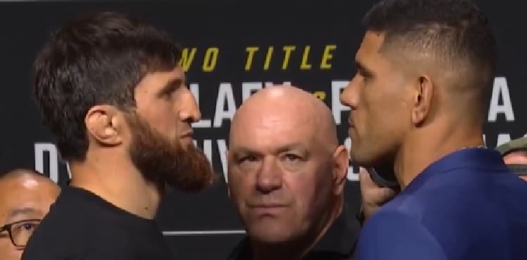 Watch: Ankalaev, Pereira fully focused in UFC 320 face off