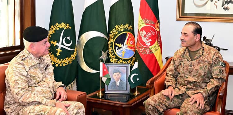 Pakistan, Jordan reaffirm defence cooperation