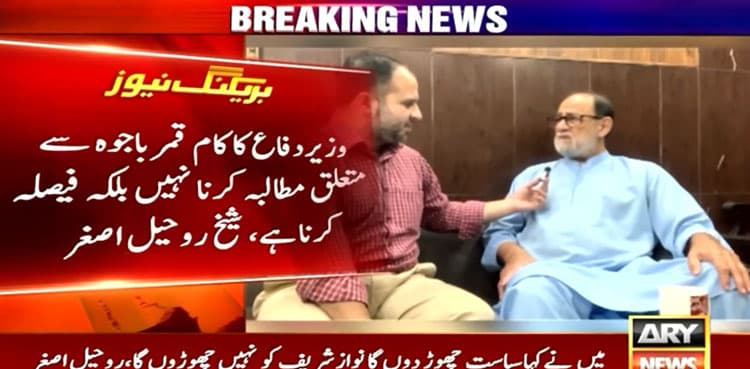 ‘Khawaja Asif should decide, not demand action against Qamar Bajwa,’ says Rohale Asghar