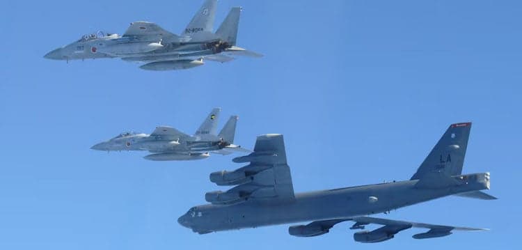 US bombers join Japanese jets in show of force after China–Russia drills, Tokyo says