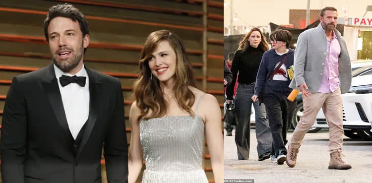 Ben Affleck reunites with Jennifer Garner for Holiday theatre date with son