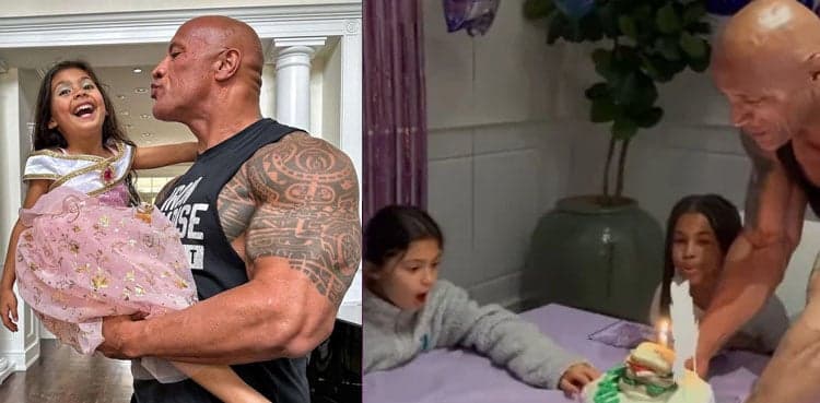 Dwayne Johnson throws surprise party for daughter Tia's 8th birthday