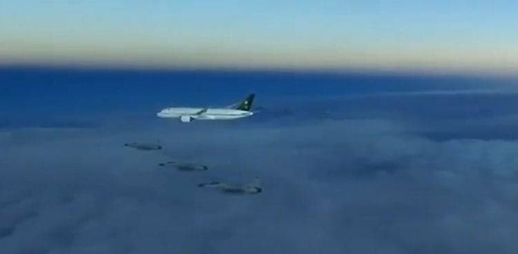 Fact check: Footage of Saudi crown prince jet escorted by PAF falsely linked to Iranian delegation