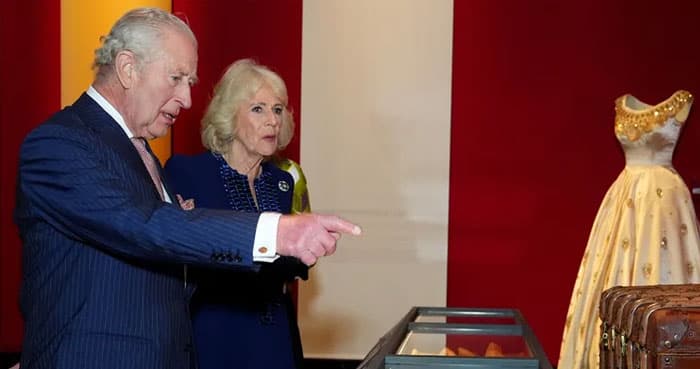 King Charles, Queen Camilla visit fashion exhibition on Queen Elizabeth's 100th birthday