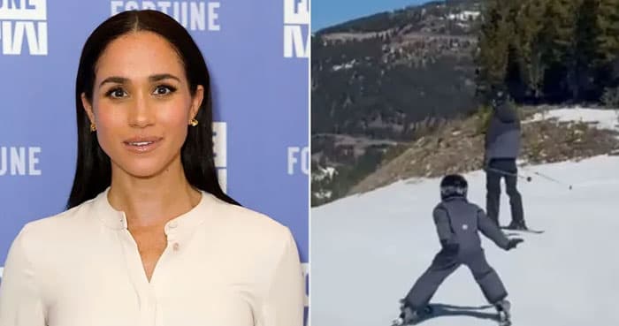 Meghan Markle shares adorable video of Archie skiing with Prince Harry
