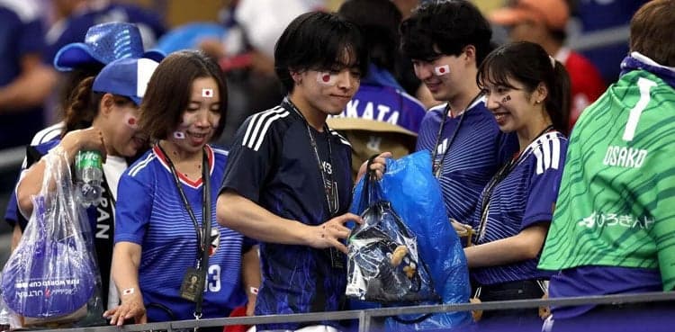 'This is our culture': Japan fans clean up World Cup stadium