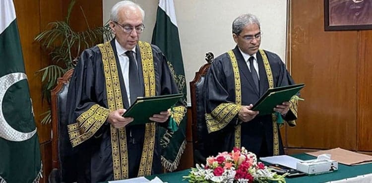 Justice Munib Akhtar sworn in as acting CJP