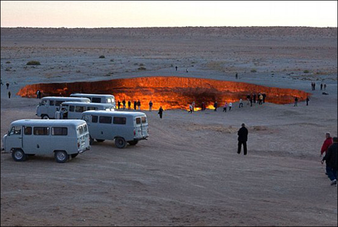 Turkmenistan door to hell