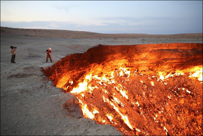 Turkmenistan door to hell