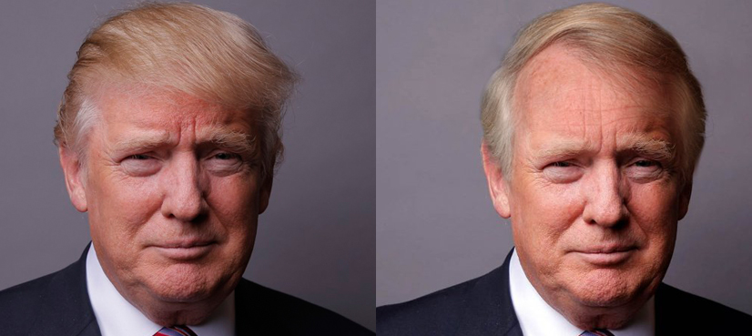 trump normal hair photoshopped