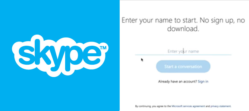 use skype online without download