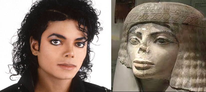 "Alucinante: ¡Una estatua del antiguo Egipto se parece a Michael Jackson, lo que genera afirmaciones sobre viajes en el tiempo!" - VC