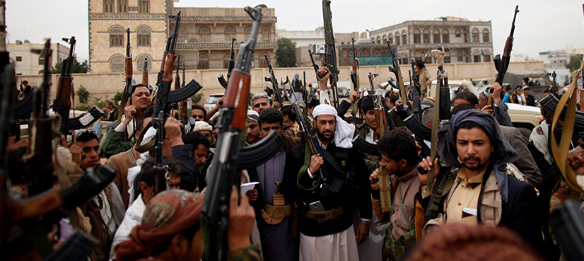 Huthi rebel anniversary, military parade, Yemen Capital