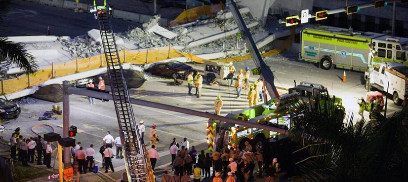 Florida school aware of bridge crack before collapse that killed six