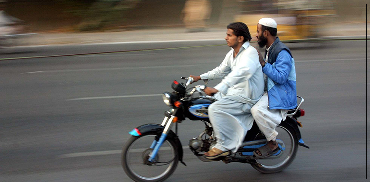 Pillion riding Sindh Muharram