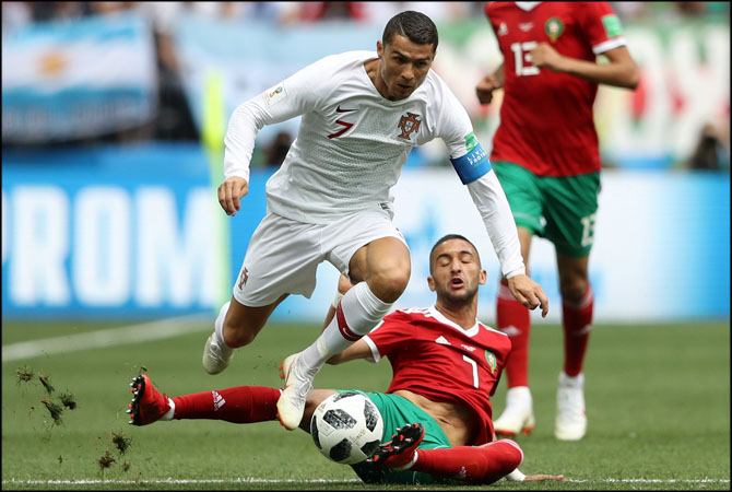 Ronaldo delivers again as Portugal down Morocco