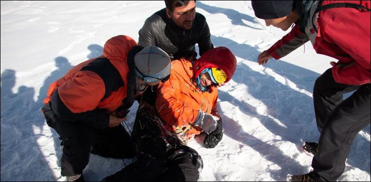 Latok peak climber