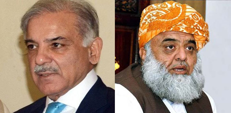 PML-N president Shehbaz Sharif, Maulana Fazlur Rehman