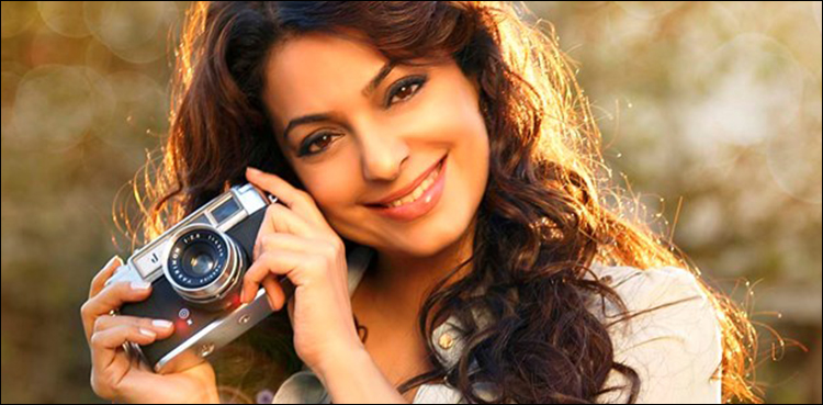 Bollywood actress Juhi Chawla visiting Karachi