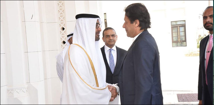 PM Imran Khan Abu Dhabi crown prince